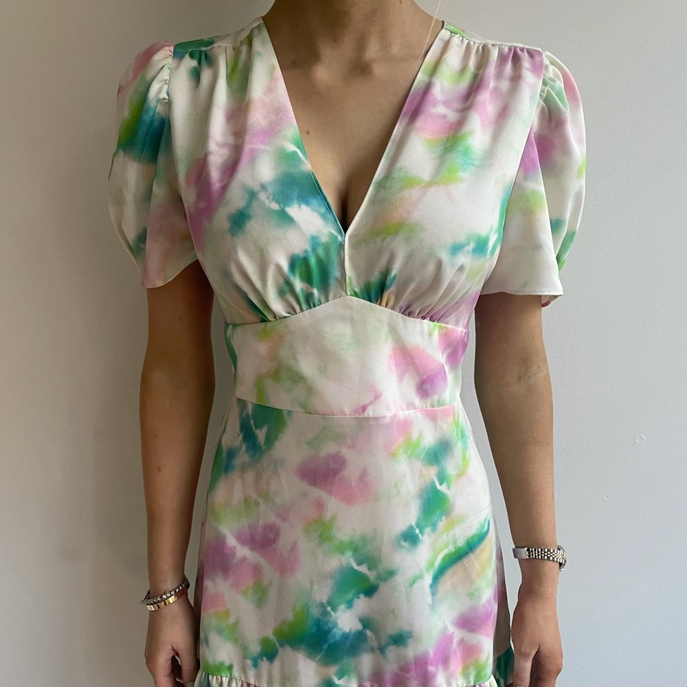 Beautiful Tie Dye Amanda Uprichard dress only worn twice!